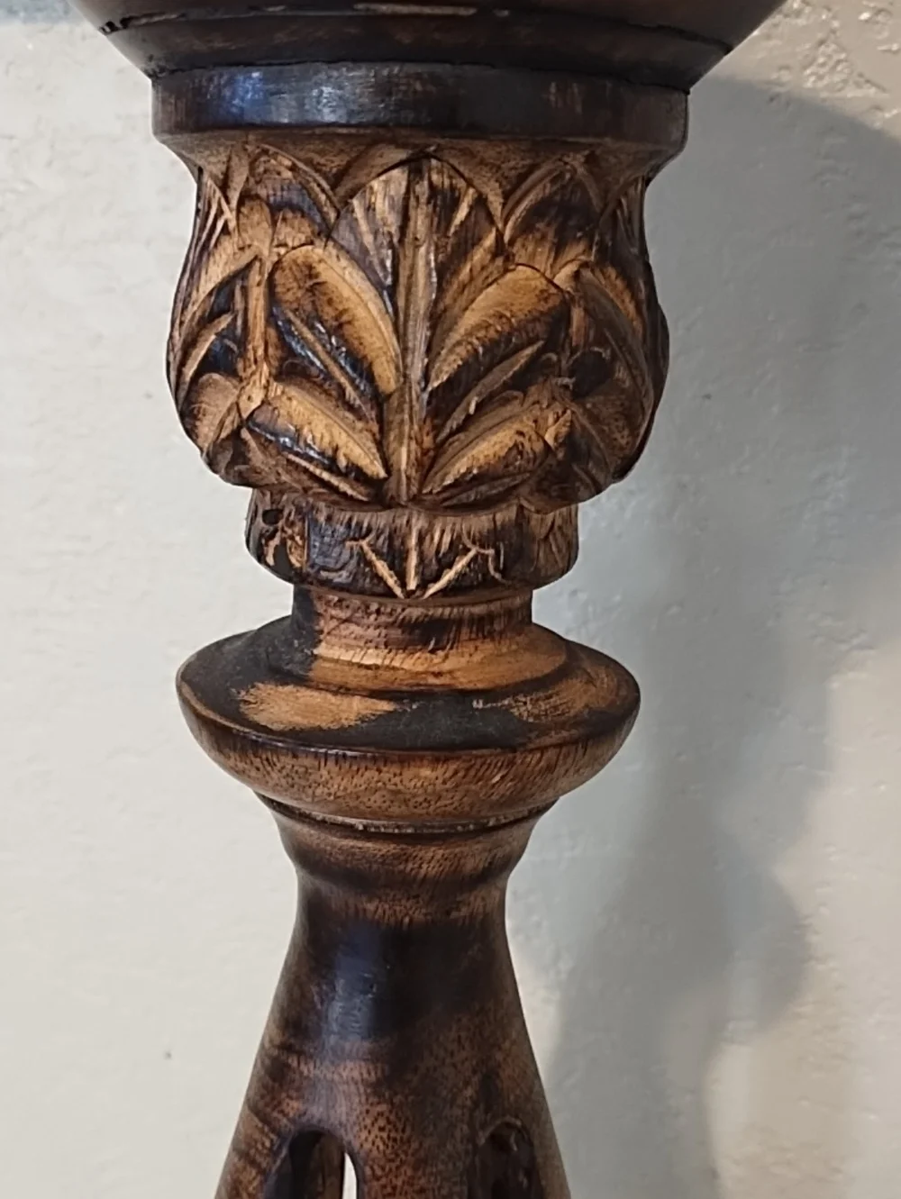Wooden Candle Stick Holder